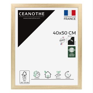 Cadre Photo Design Éternel Brut 40x50 Cm Brut Bois Reconstitué Fsc