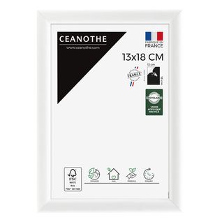 Cadre Photo Essentiel Exposition Blanc 13x18 Cm Blanc Bois Massif Fsc