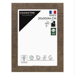 Cadre Photo Fauve 20x30 Cm/a4 Marron Clair Résine Recyclée