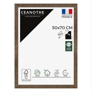 Cadre Photo Fauve 50x70 Cm Marron Clair Résine Recyclée