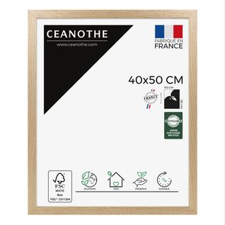 Cadre Photo  Tara 40x50 Cm Bois Brut Chêne