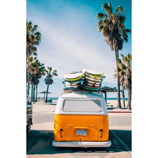 Tableau Sur Toile Surf Van 30x45 Cm