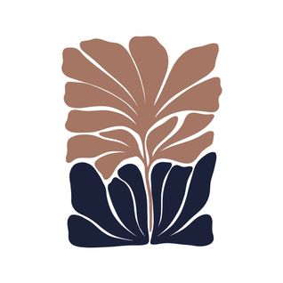 Tableau Sur Toile Dualité Florale Abstraite 45x65 Cm