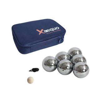 Jeu De Pétanque En Métal – 6 Boules Avec Housse De Transport, Cochonnet Et Cordon De Mesure – Loisir