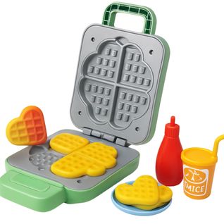 Jouet Gaufrier Sonore Et Lumineux Avec Accessoires, Gaufre Magique Qui Change De Couleur, à Piles, D