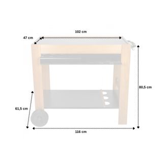 Desserte Savannah Pour Plancha