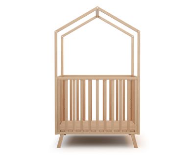 Parc Bébé Évolutif Cabane En Bois Confort Hêtre Verni 100 X 100 Cm