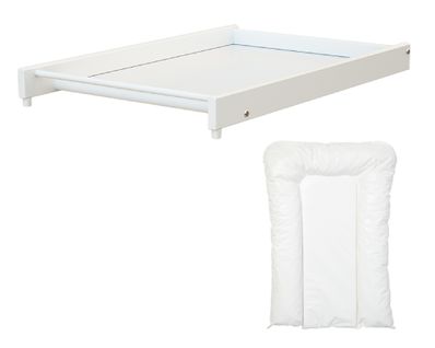 Grand Plan à Langer En Bois Amovible En Bois Essentiel Blanc