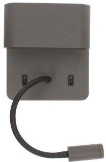 Applique Sorya 5w/2700k/350lm/anthracite +liseuse 3w/210lm