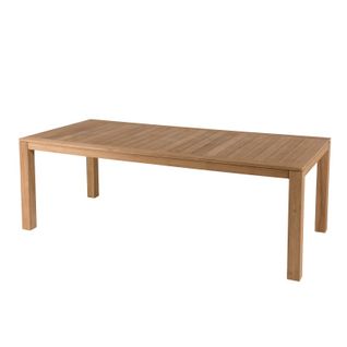Kim - Table De Jardin 6/8 Personnes - Vieste 220 X 100 Cm En Bois Teck