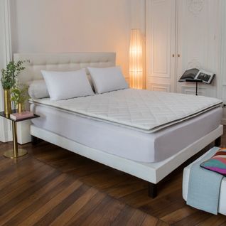 Surmatelas Luxe à Mémoire De Forme 160 X 200 Cm Blanc