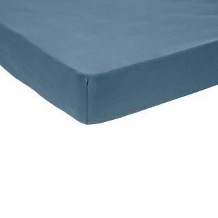 Drap Housse Bébé Confort Jersey Coloris Denim 70 X 140 Cm Bleu