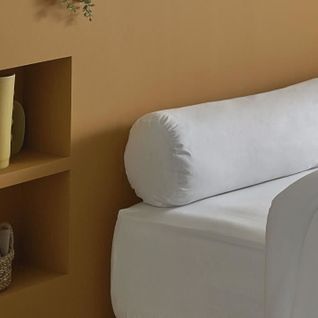 Traversin Vancouver 140 Cm - 100% Polyester - Blanc