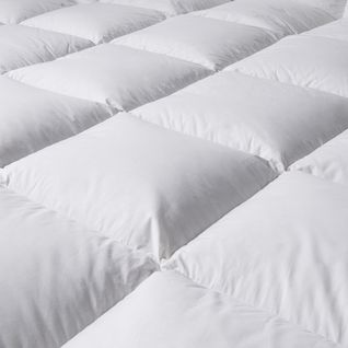 Couette Toucher Duvet - Tempérée 140 X 200 Cm Blanc