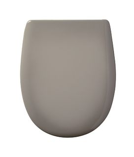 Abattant Double Olfa Avec Couvercle - Effet Jaspé - 45x36.5 Cm - Taupe