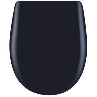 Abattant Easy Clip Avec Descente Manuelle Uni - 36x46.5 Cm - Noir