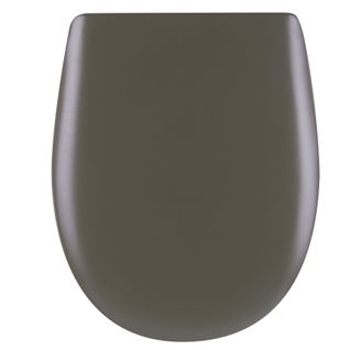 Abattant Easy Clip Avec Descente Manuelle Uni - 36x46.5 Cm - Gris Anthracite