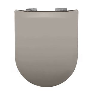 Abattant Wood Slim Déclipsable Uni - 36.5x48 Cm - Gris Galet