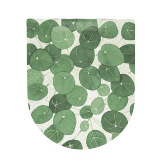 Abattant Easy Clip Avec Descente Assistée Feuilles De Piléa - 49.5x38 Cm - Blanc