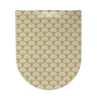 Abattant Wood Slim Déclipsable Art Deco - 47.5x36.5 Cm - Ivoire