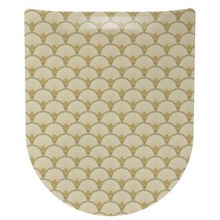 Abattant Wood Slim Avec Descente Assistée Art Deco - 47.5x36.5 Cm - Ivoire