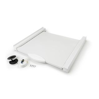 Kit Superposition Avec Étagère - Argent  00649s Pour Lave Linge