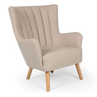 Fauteuil Scandinave Vidal Beige