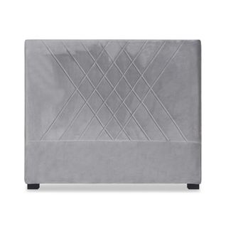 Tête De Lit Diam 140cm Velours Argent