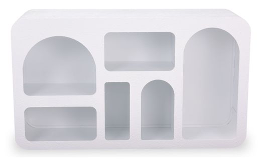 Buffet Navalor L130cm Design Arches Style Troglodyte Blanc