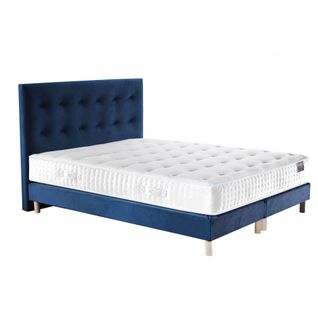Ensemble Pulsar + Tête De Lit Capitonnee Matelas Ressorts Ensaches Memoire De Forme 180x200cm