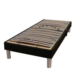 Lit Electrique Relaxation Tous Lattes Cadre Tissu Noir 80x200
