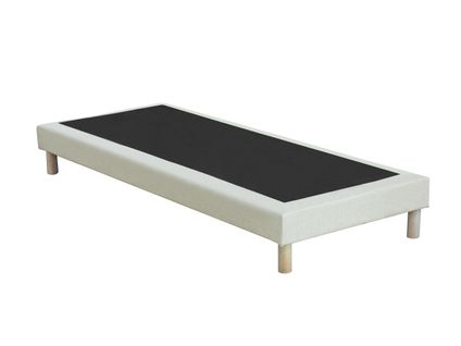 Sommier Tapissier à Lattes Fixes, Excellent Maintien Et Durable 90 X 190 Cm, Sommier - Beige