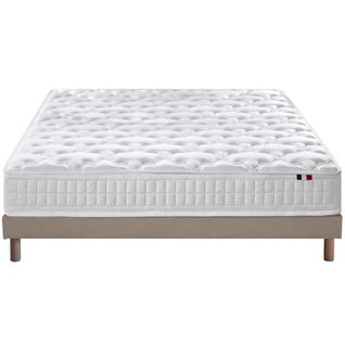 Ensemble Matelas Ressorts Astre + Sommier 140 X 190 Sommier Beige