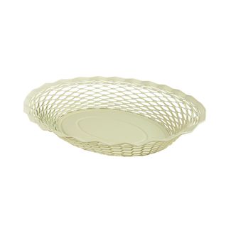 Corbeille à Pain 25x18 Cm Vanille En Inox