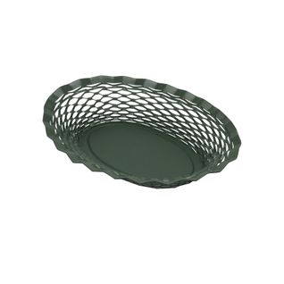 Corbeille à Pain Vert Sapin 25x18 Cm En Inox