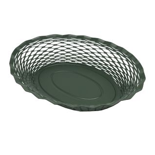 Corbeille à Pain Vert Sapin 30x24 Cm En Inox