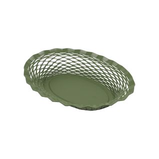 Corbeille à Pain Kaki 25x18 Cm En Inox