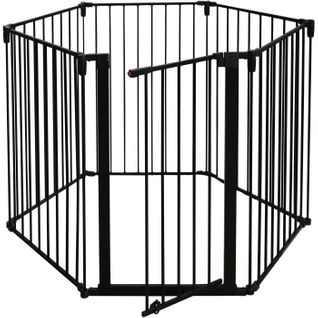 Barriere Pare-feu De Cheminée Ou Poele à Bois 6 Pans - 360 Cm - Noir - Nordlinger Pro