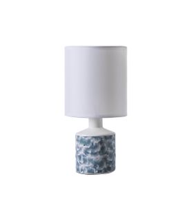 Lampe Gisèle - Motif Moirée, Céramique, Diam. 14 Cm, Ampoule LED E14