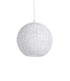 Suspension Aurore Blanc, Métal, Diam. 30 Cm,
