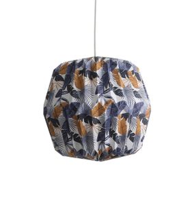 Suspension Tippi Feuilles Bleues, Papier, Diam. 40 Cm,