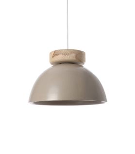 Suspension Alvina Grège, Céramique, Diam. 30 Cm,