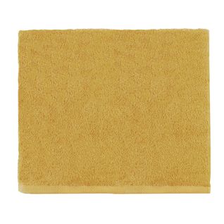 Drap De Bain Uni En Coton Jaune Safran 90x170