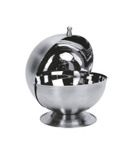 Sucrier De Forme Boule 13,5 Cm Gris