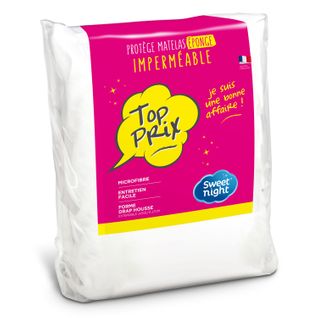 Sweetnight - Protège Matelas 160x200 Cm | Alèse Imperméable | Souple Et Absorbant | Bouclette 100% M