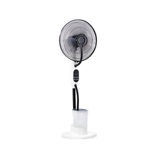 Ventilateur Brumisateur Silencieux Et Oscillant - 75w - Blanc 40cm - 3 Vitesses - Voltman