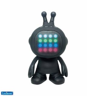 Enceintes Bluetooth Stereo En Forme De Robot Avec Effets Lumineux, Finition Rubber