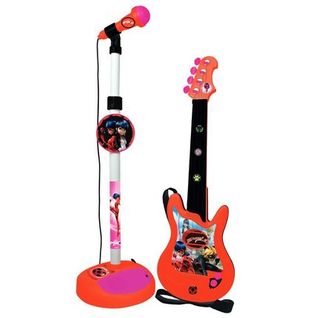Guitare Électronique Lumineuse Avec Lunettes Et Micro Miraculous