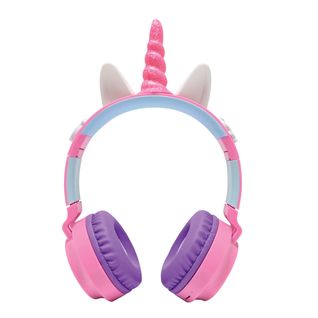 Casque Lumineux Pliable Bluetooth Et Filaire Licorne Avec Limitation Du Volume