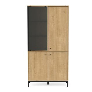 Vitrine 1 Porte Vitrée Et 3 Portes L93,4 Cm